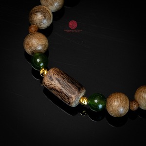 สร้อยข้อมือไม้กฤษณาธรรมชาติสำหรับเด็กและทารก, ลูกปัดไม้กฤษณาแท้, กลิ่นหอมอ่อนโยน, เครื่องประดับทำมือปลอดภัย, ของขวัญสำหรับเด็ก - Product Image 2