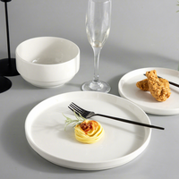 Service de vaisselle de luxe en porcelaine fine (New Bone China) blanc pour hôtels, restaurants et mariages