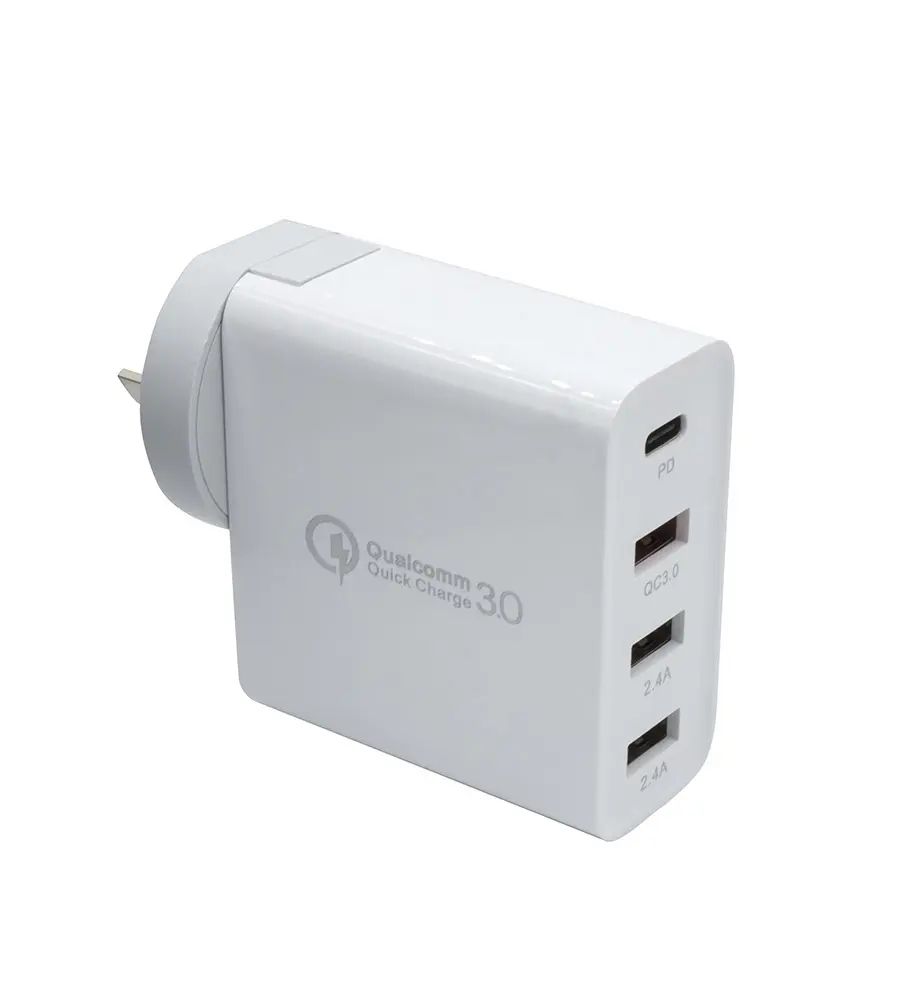 Hohe Geschwindigkeit 25W PD QC Ports Reise Adapter USB-C PD QC 3,0 Usb Schnelle Multi Port Ladegerät AU Stecker