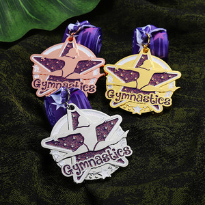 Metallo personalizzato a buon mercato <span class=keywords><strong>Usa</strong></span> oro ritmico ginnastica artistica medaglie - Product Image 5