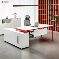 Escritorio Ejecutivo Minimalista Personalizado JIUSHUN, Mesa de Computadora para Oficina, Gerencia, Director Ejecutivo, en Forma de L