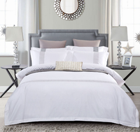 Tissu en microfibre blanc blanchi en polyester 85GSM 100% à bas prix pour drap de lit d'hôtel
