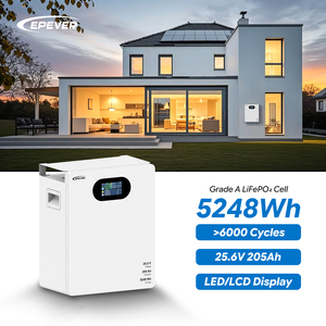 แบตเตอรี่ LCD ระดับ IP65แบบติดผนัง25.6โวลต์2.5kWh/5kWh ความจุ100Ah/200Ah/205Ah/300Ah ระบบเก็บพลังงานแสงอาทิตย์สำหรับบ้าน LW25100A เกรด A - Product Image 1
