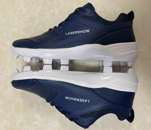 <span class=keywords><strong>Zapatillas</strong></span> Deportivas Duraderas de Marca OEM, Personalizadas, Transpirables y Cómodas, <span class=keywords><strong>Zapatillas</strong></span> de Béisbol Azul Marino para Hombre, <span class=keywords><strong>Tacos</strong></span> de Béisbol - Product Image 3