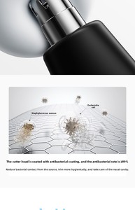 Recortador de Vello Nasal Eléctrico Mijia Pro MJGHBPROLF, Lavable, Cuchilla 3D, Bajo Ruido, Afeitadora Portátil, Depilador de Nariz y Orejas para Hombre - Product Image 4