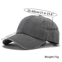 Gorras de Béisbol Vintage Desgastadas de Alta Calidad, 6 Paneles, Ajustables, para Adultos, Moda Urbana, Actividades al Aire Libre, Uso Diario