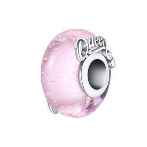 Copper Silver Plated Luminous Murano Glass Charm <b>Beads</b> <b>Set</b> Fit European Bracelet DIY Jewelry - Product Image 5