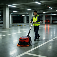 Autolaveuse compacte autoportée avec système de récupération d'eau pour nettoyage automatique des sols