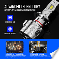 Nouveaux phares LED RCJ, design innovant, 100W, 9000LM, ampoules LED pour voiture H4 H7 H11 9005 9006, ampoule LED H7