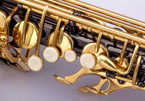 <span class=keywords><strong>Saxophone</strong></span> <span class=keywords><strong>alto</strong></span> à corps nickelé noir et clés laquées or, <span class=keywords><strong>prix</strong></span> d'usine - Product Image 3