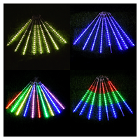 Guirlande solaire LED effet pluie de météores, étanche IP65, rechargeable, pour Noël, les fêtes, les arbres, les mariages, les jardins