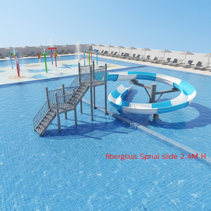 <span class=keywords><strong>Toboggan</strong></span> aquatique en fibre de verre en <span class=keywords><strong>spirale</strong></span>, hauteur 2,4 m, pour aire aquatique, <span class=keywords><strong>piscine</strong></span>, utilisation en extérieur et en intérieur, maison, école, certifié EN1176 CE - Product Image 6