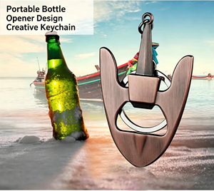Porte-clés décapsuleur multifonctionnel en métal, avec logo personnalisé en 3D, idéal pour la promotion publicitaire et les petits cadeaux. - Product Image 3