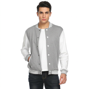 Baseball Jacket for <b>Men</b> Women Custom Varsity Letterman Bomber Style Stand Embroidered Logo OEM ODM Fashion - Product Image 1