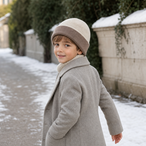 Factory Custom <b>Wool</b> Dobby Kid Hat Winter Knit <b>Beanie</b> for Babies Infants Toddlers Children Warm Caps Wholesale - Product Image 2