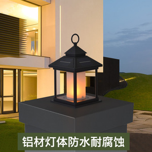 Solar <b>Lantern</b> Led Candle Light 32mm X 18mm Water Resistant Outdoor Garden <b>Lamp</b> - Product Image 5