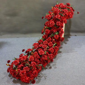 Décoration florale 5D en roses <span class=keywords><strong>bordeaux</strong></span> et hortensias pour arche <span class=keywords><strong>de</strong></span> mariage, fond <span class=keywords><strong>de</strong></span> scène, fleurs <span class=keywords><strong>de</strong></span> sol pour banquets, accessoires <span class=keywords><strong>de</strong></span> fête, présentation en vitrine, en panneau KT - Product Image 5