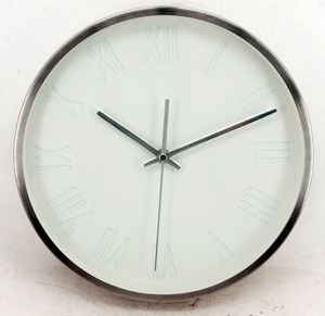 Aluminum Face Quartz Stainless Steel Wall <b>Clock</b> - Product Image 4