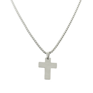 Men's <b>Titanium</b> Steel Cross Pendant Necklace Geometric Design Everyday Wear 120192 - Product Image 2