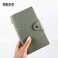 Cahiers en cuir A6 en cuir PU à feuilles mobiles 6 reliure à anneaux couverture souple avec feuilles budgétaires Agenda Organisateur rechargeable