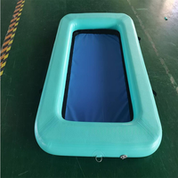 Flotador de hamaca de agua inflable de muelle de malla Circular de gran oferta con accesorios