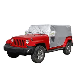 Baiying Sunshade for Jeep Wrangler JK 2 Door 2007-2018 Windproof Dustproof Scratch Resistant Outdoor UV Protection Auto Cover