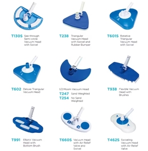 Tête de nettoyage <span class=keywords><strong>triangulaire</strong></span> lestée de haute qualité pour piscine, avec raccord de tuyau pivotant et système EZ Clip, pour piscine, spa et bain à remous - Product Image 4