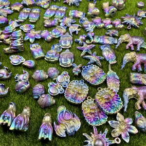 उपहार के लिए थोक प्राकृतिक लोक शिल्प हीलिंग स्टोन नक्काशीदार बिस्मथ क्रिस्टल नक्काशी मिनी पशु - Product Image 3