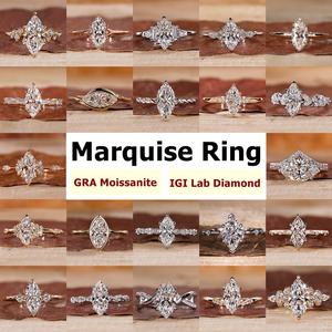 Anello di fidanzamento con diamante coltivato in laboratorio 2 carati <span class=keywords><strong>solitario</strong></span> 14K oro bianco certificato IGI da donna - Product Image 2