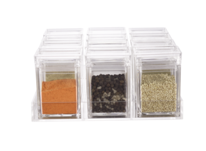 Set di Barattoli Ermetici per Spezie da Cucina con Vassoio - Organizzatore per Condimenti da 12 Pezzi da 150ml per Erbe e Alimenti Secchi - Product Image 3