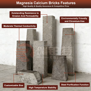 Brique de magnésite-dolomite de caractère réfractaire élevé/brique de magnésie-calcium pour le four d'AOD <span class=keywords><strong>VOD</strong></span> - Product Image 2