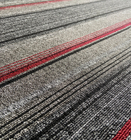 Alfombra Decorativa Moderna para Oficina o Sala de Estar, Alfombra Comercial Insonorizante de Polipropileno con Técnica de Tufted de Pelo Corto