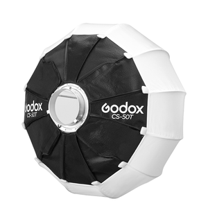 Godox CS-50T 50cm Lantern - Tenda Portatile a Montaggio Rapido per Flash da Studio e LED <span class=keywords><strong>Live</strong></span>, in Tessuto Nylon con Attacco Bowens - Product Image 1