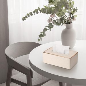 Caja de pañuelos de cuero con estilo americano, hecha a mano, con un toque sofisticado, color y logotipo personalizados, ecológica - Product Image 3