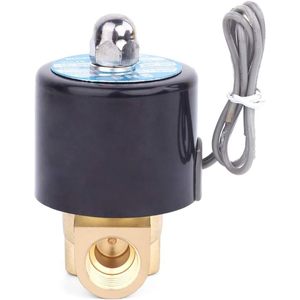Vanne solénoïde électrique en laiton SNS 3/8 NPT DC12V normalement fermée pour eau, air, diesel 2W040 N10 DC12V - Product Image 3