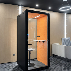 Cabine insonorisée pour bureau, cabine d'interview pour une seule personne, cabine d'interview vidéo pour le <span class=keywords><strong>recrutement</strong></span> RH, <span class=keywords><strong>recrutement</strong></span> à distance - Product Image 3