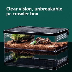 Caja de Cría para Reptiles de Plástico ABS con Ventilación de Malla, Terrario a Prueba de Escape para <span class=keywords><strong>Tarántulas</strong></span>, Geckos, Serpientes y Serpientes de Maíz, Venta al por Mayor OEM - Product Image 4