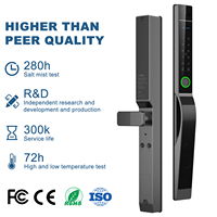 Cerradura Inteligente Deslizante para Puerta de Aluminio, Impermeable IP65, con Reconocimiento Facial 3D, Electrónica, Wifi, Digital, Ttlock, Tuya, Huella Dactilar, Delgada