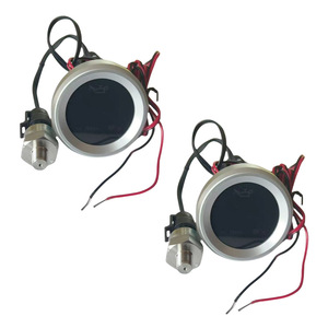 Universal 12V 24V Horizontal Round Oil Gauge Kit LED Display Car Instrument Panel For Retrofit Upgrade - Product Image 2
