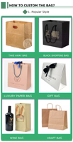 Sac en papier rose de luxe écologique fait main pour emballage cadeau et shopping, avec poignées en coton