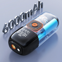 19 cilindros portátil SUV coche motocicleta scooter 6000mAh bomba eléctrica inalámbrica Inflador de neumáticos con Banco de energía