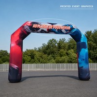 Arche gonflable personnalisée pour les agences de publicité, portail publicitaire sur mesure pour les organisateurs de festivals et les courses sportives