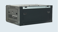 Armoire de serveur réseau 19 pouces 4U murale en acier SPCC avec revêtement en poudre, boîtier de données 600x450, porte vitrée, IP20, charge statique 1000 kg