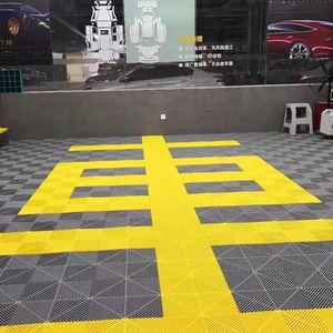Industries til 40*40*1,8 cm PP Kunststoff fliesen Polypropylen Absorbierende Boden matte für Garage und Auto wasch boden - Product Image 6