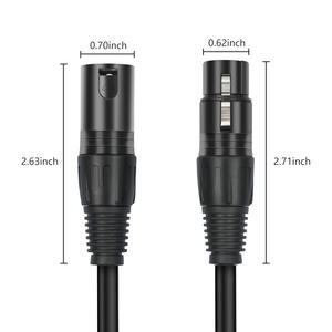 Câble de Microphone XLR <span class=keywords><strong>10M</strong></span> de haute qualité avec gaine en PVC tresse blindage connecteur mâle femelle professionnel pour utilisation audio haut-parleur - Product Image 6