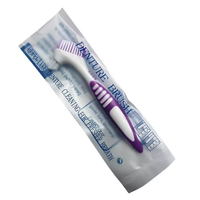 Brosse à dents double tête pour prothèses dentaires, poils souples en nylon, manche en plastique durable, idéale pour la maison et la clinique – Meilleure vente