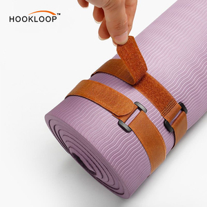 Nhà Máy Tùy Chỉnh Logo Có Thể Điều Chỉnh Màu Nâu Móc Và Vòng Lưu Trữ Dây Đeo Nylon Móc Vòng Lặp Fastener Dây Đeo Với Khóa - Product Image 2