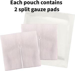 Esponja de drenaje de traqueotomía médica cortada como O e Y, utilizada para controlar las secreciones de traqueotomía y prevenir la obstrucción de las secreciones - Product Image 5