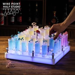 彩虹发光发光酒杯pc塑料鸡尾酒射灯眼镜架 - Product Image 4