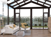 Maison en verre Jardin d'hiver Véranda Pergola préfabriquée Jardin d'hiver Aluminium Aluminium Jardins d'hiver et maisons en verre Kit